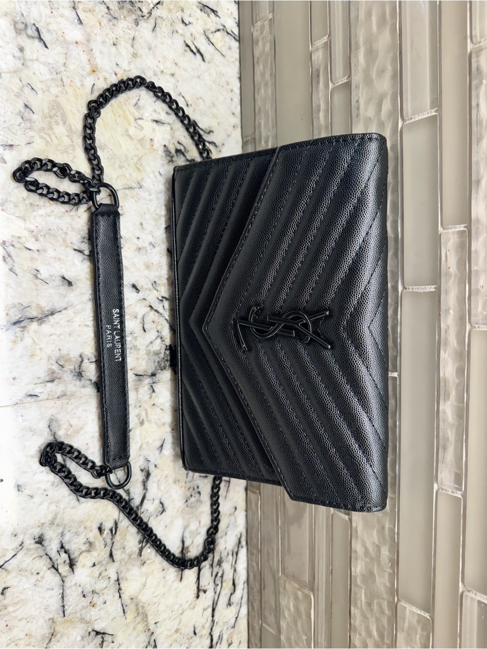 YSL black crossbody / clutch - Picture 3 of 9